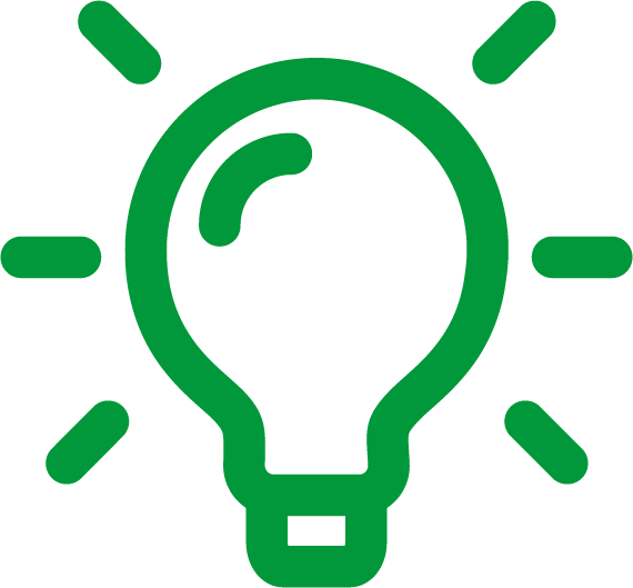 Light bulb icon GRN