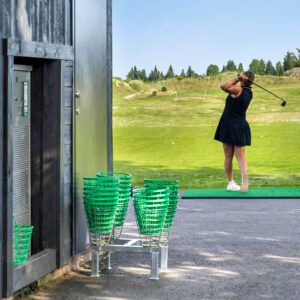 Basket Stand at Driving Range